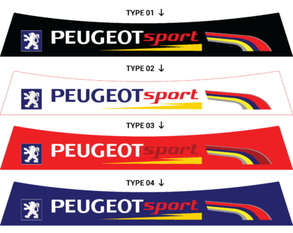 Bandeau pare-soleil Peugeot 106 Rallye