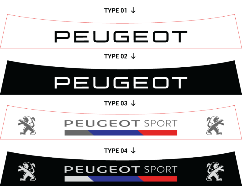 Bandeau pare-soleil Peugeot 207