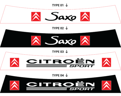 Bandeau pare-soleil Citroën Saxo VTS