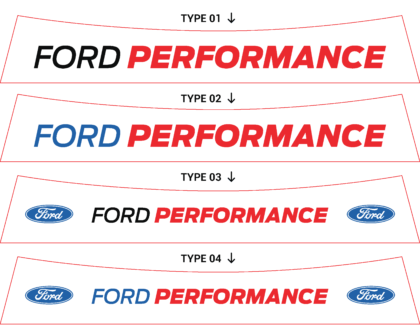 Bandeau pare-soleil Ford Fiesta ST MK8 Ford Performance