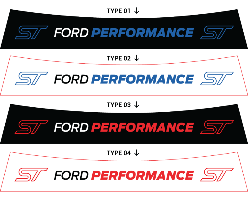 Bandeau pare-soleil Ford Fiesta ST MK8 Ford Performance