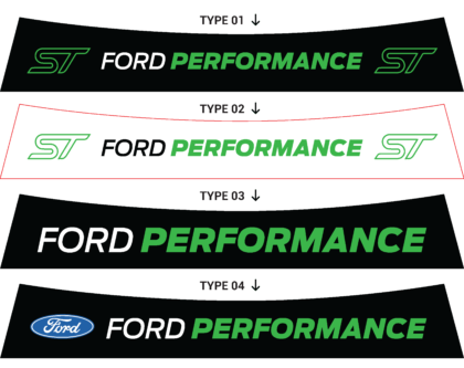 Bandeau pare-soleil Ford Fiesta MK8 Ford Performance