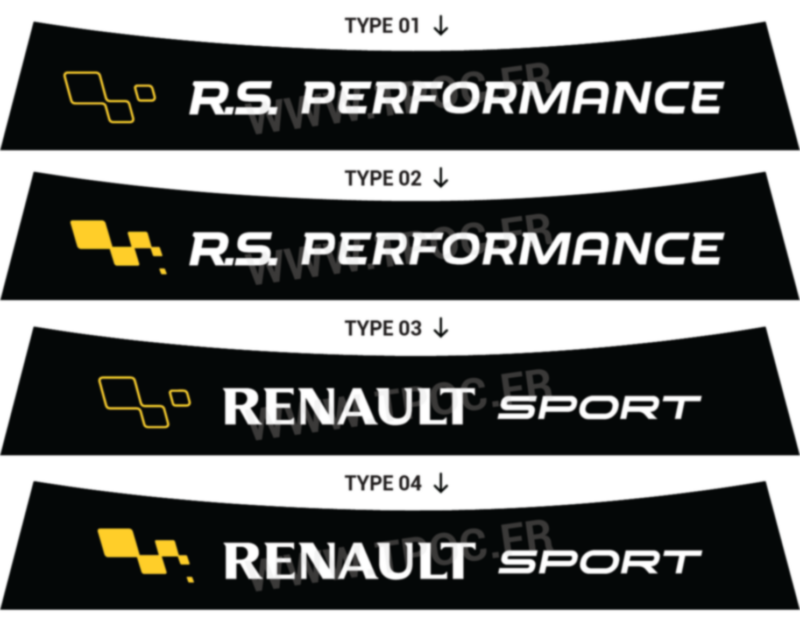 Bandeau pare-soleil Renault Clio 4 RS Performance