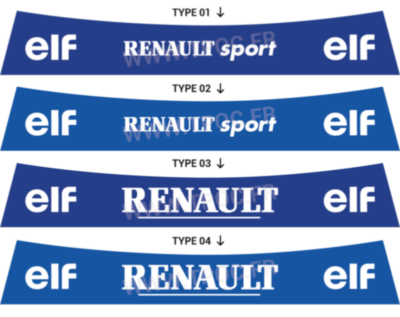 Bandeau pare-soleil Renault Clio 4 Renault Sport Epoque