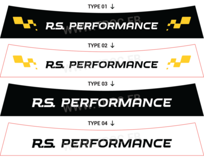 Bandeau pare-soleil Renault Clio 4 RS Performance