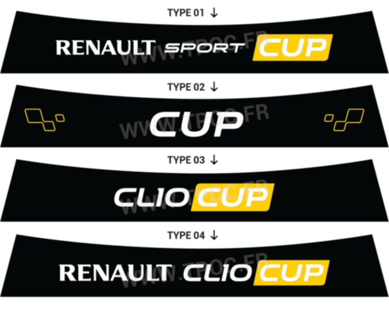 Bandeau pare-soleil Renault Clio 4 CUP