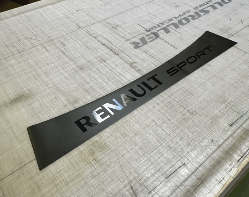 Bandeau pare-soleil Renault Megane 3 Renault sport noir mat/brillant