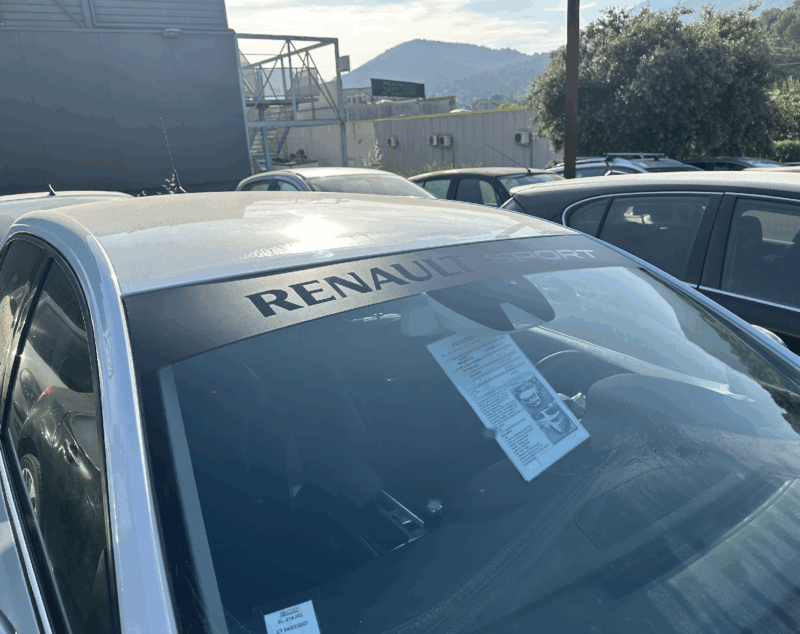 Bandeau pare-soleil Renault Megane 3 Renault sport noir mat/brillant – Image 3