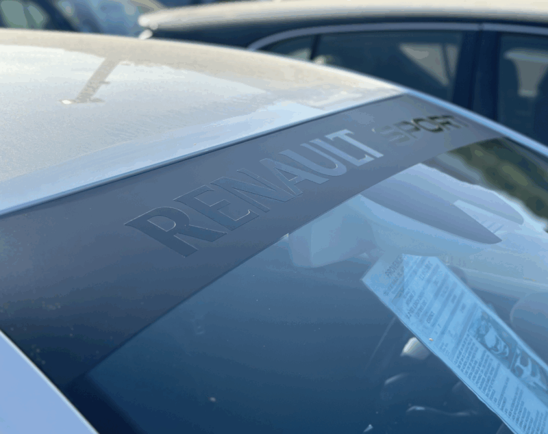 Bandeau pare-soleil Renault Megane 3 Renault sport noir mat/brillant – Image 4