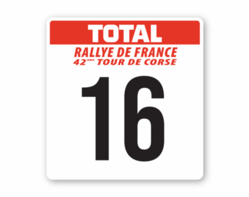 Sticker latéral Total Rallye de France "42e tour de corse" – Image 2