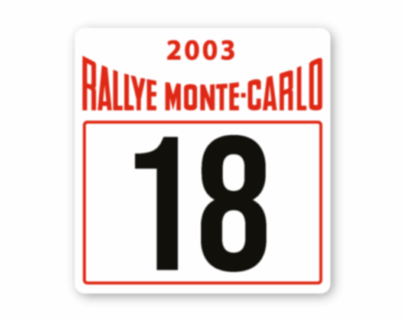 Sticker porte latéral Rallye Monte-carlo 2003 – Image 2