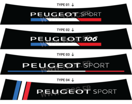 Bandeau pare-soleil Peugeot 106 Patriote France