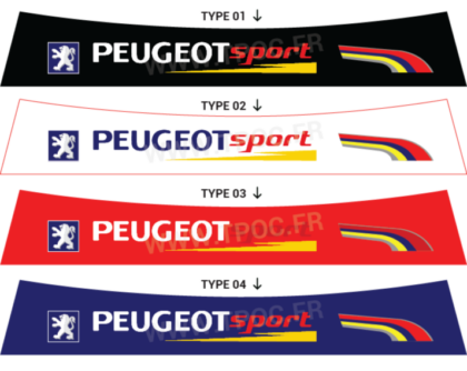 Bandeau pare-soleil Peugeot 106 Peugeot Rallye Phase 1