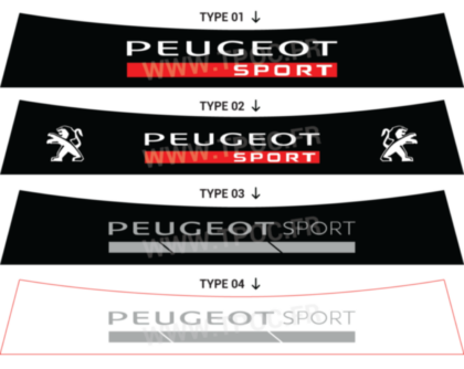 Bandeau pare-soleil Peugeot 106 Peugeot Sport moderne