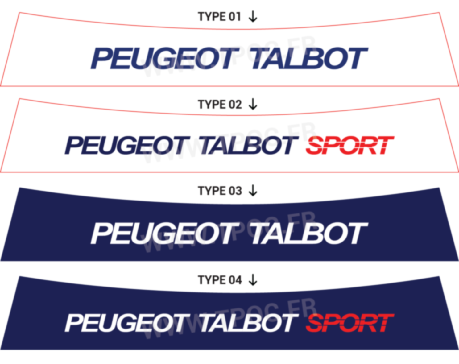 Bandeau pare-soleil Peugeot 106 Peugeot Talbot Sport