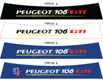 bandeau peugeot 106 gti oldschool